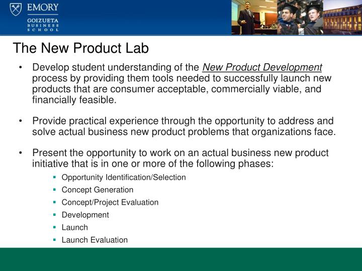 the new product lab