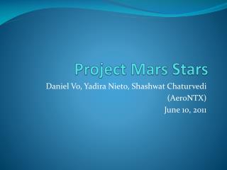 Project Mars Stars