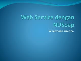 web service dengan nusoap