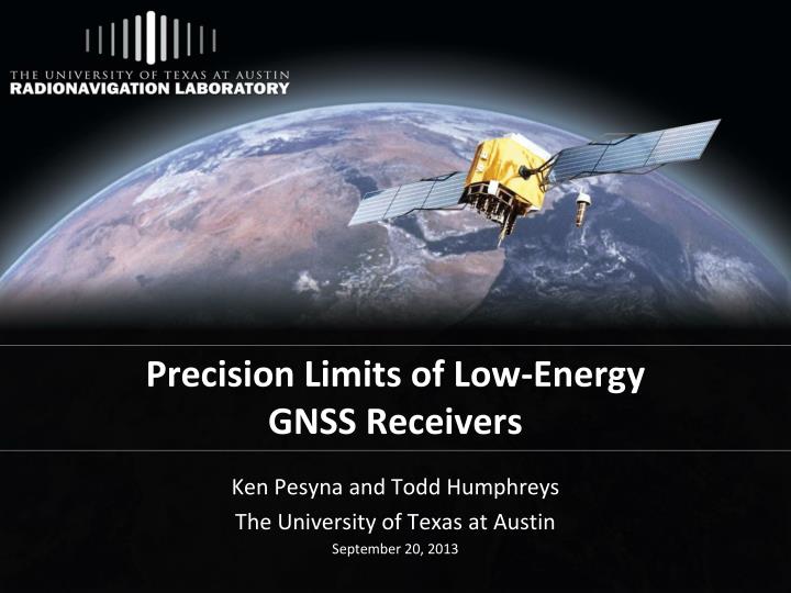 precision limits of low energy gnss receivers