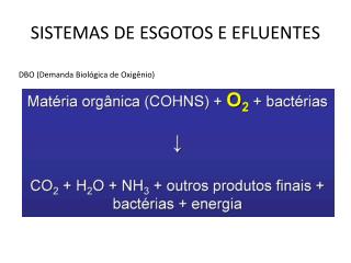 sistemas de esgotos e efluentes