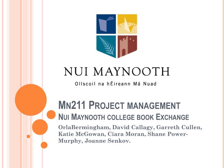 mn211 project management nui maynooth college book exchange