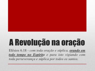 a revolu o na ora o
