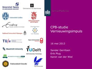 cpb studie vernieuwingsimpuls
