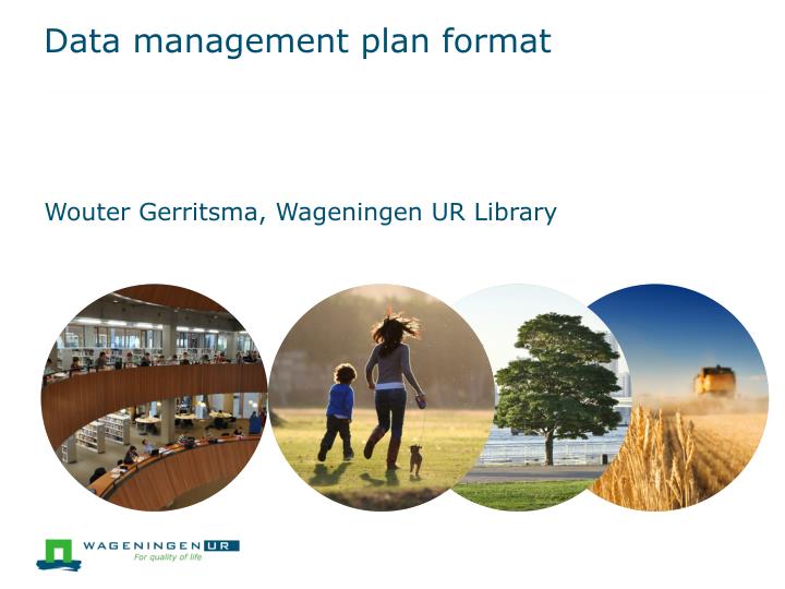 data management plan format