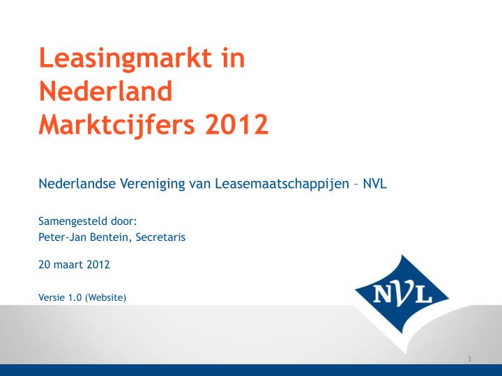 leasingmarkt in nederland marktcijfers 2012