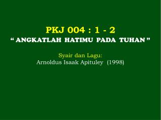 PKJ 004 : 1 - 2