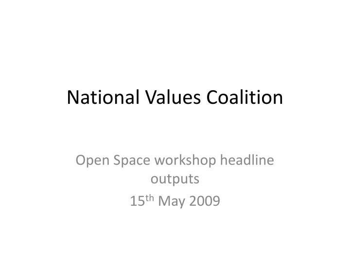national values coalition