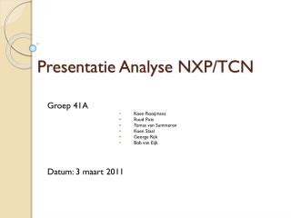 presentatie analyse nxp tcn