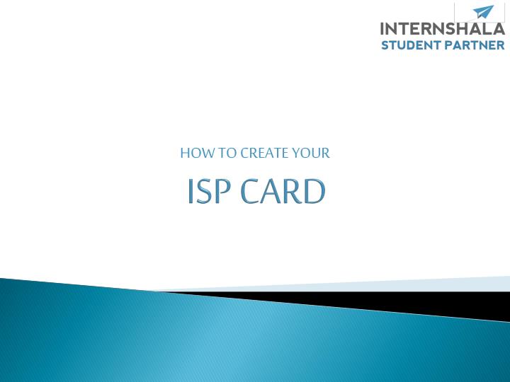 isp card