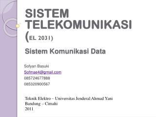 sistem komunikasi data