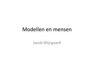 modellen en mensen