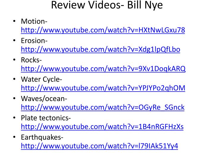 review videos bill nye
