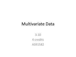 Multivariate Data
