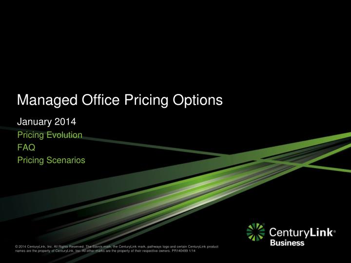 managed office pricing options