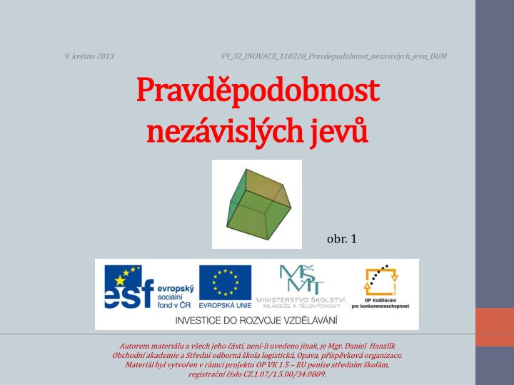 pravd podobnost nez visl ch jev