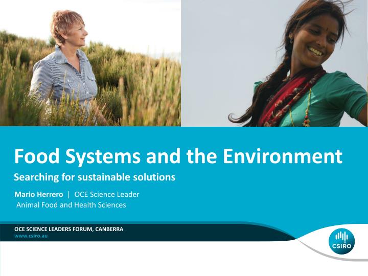 food systems and the environment