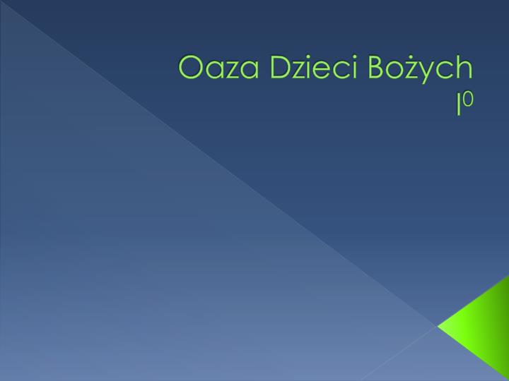 oaza dzieci bo ych i 0