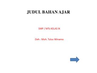 judul bahan ajar