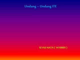 undang undang ite