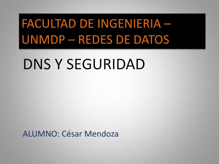 facultad de ingenieria unmdp redes de datos