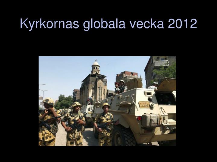 kyrkornas globala vecka 2012