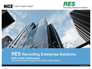 nice quality optimization and interactions analytics business applications