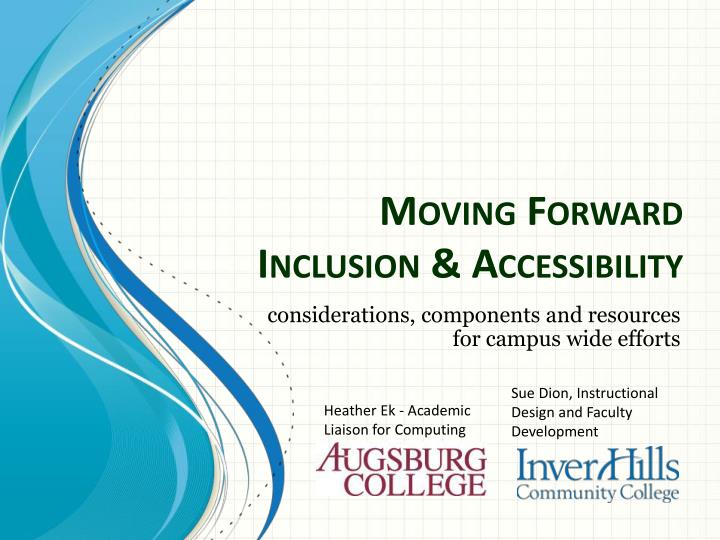 moving forward inclusion accessibility