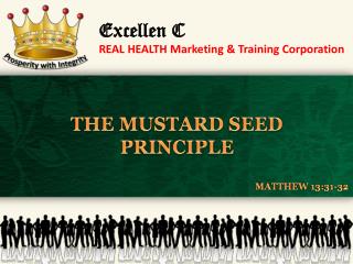 Excellen C REAL HEALTH Marketing &amp; Training Corporation