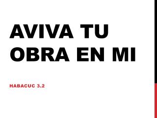 aviva tu obra en mi
