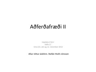 a fer afr i ii