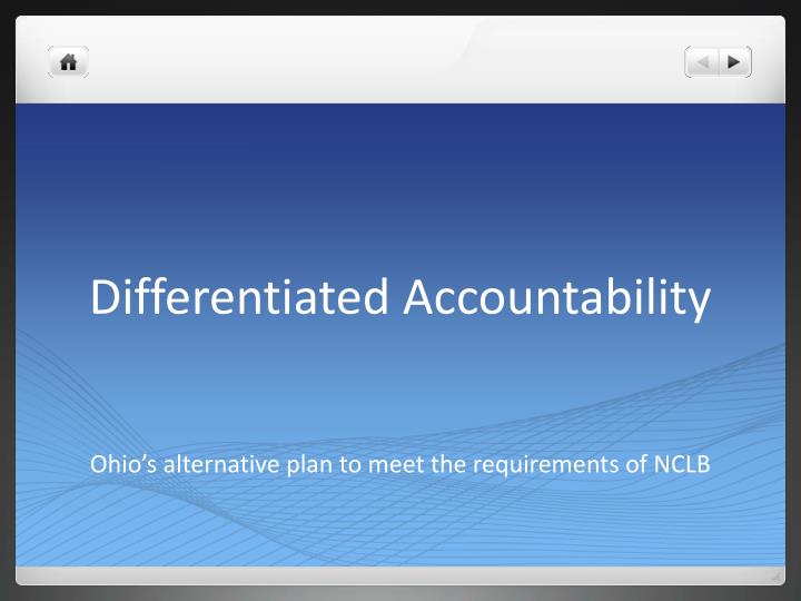differentiated accountability