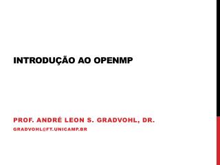 introdu o ao openmp