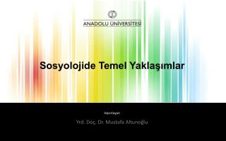 sosyolojide temel yakla mlar