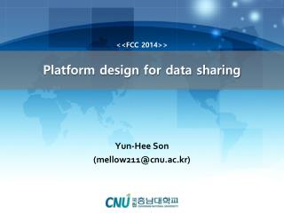 Platform design for data sharing