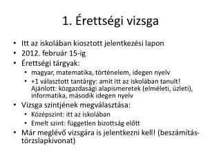 1 retts gi vizsga