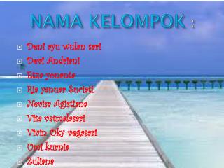 nama kelompok