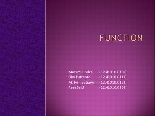 function