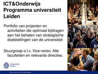 ict onderwijs programma universiteit leiden