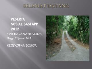 selamat datang