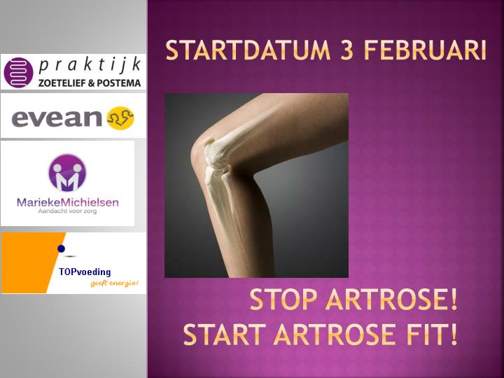 stop artrose start artrose fit