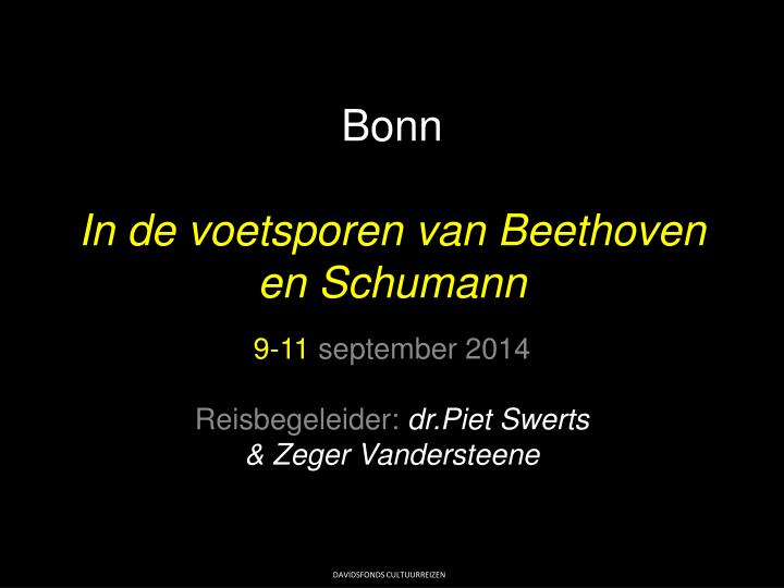 bonn in de voetsporen van beethoven en schumann