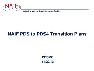 NAIF PDS to PDS4 Transition Plans