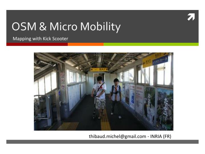 osm micro mobility