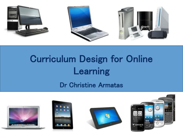 curriculum design for online learning