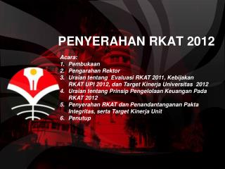 penyerahan rkat 2012
