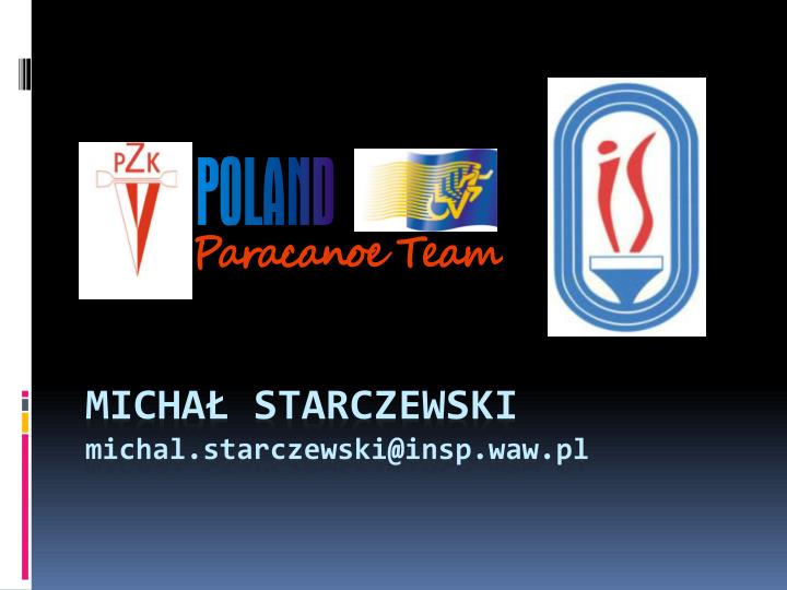 micha starczewski michal starczewski@insp waw pl