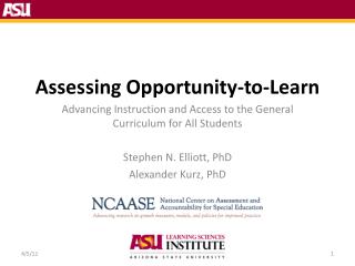 Assessing Opportunity-to-Learn