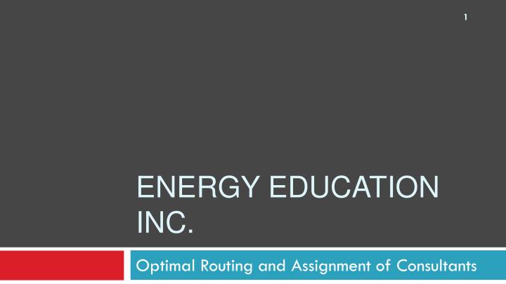 energy education inc