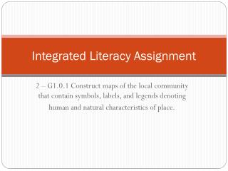 Integrated Literacy Assignment